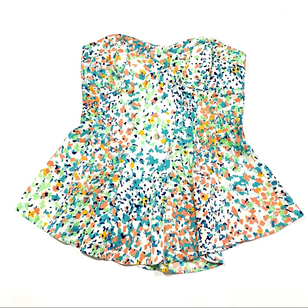 Bcbgeneration Peplum Strapless Top - image 1